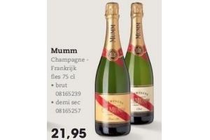 mumm champagne