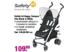 safety 1st buggy compac city black en white