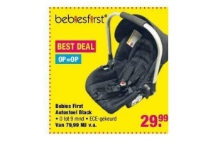 babies first autostoel black
