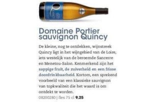 domaine portier sauvignon quincy