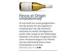 finca el origin chardonnay