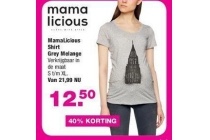 mamalicious shirt grey melange
