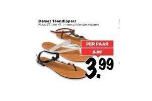 dames teenslippers