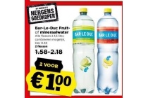 bar le duc fruit of mineraalwater