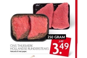 ons thuismerk hollandse rundersteaks