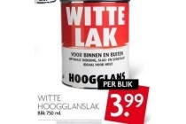 witte hoogglanslak