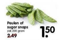 peulen of sugar snaps