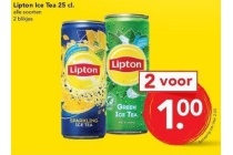 lipton ice tea 25 cl nu 2 voor eur1 00