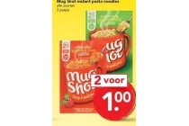mug shot instant pasta noodles