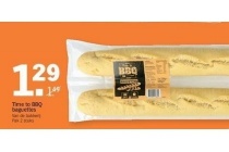 time to bbq baguettes