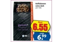 g woon koffiebonen extra dark