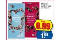 g woon chocolade vlokken