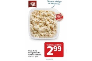 onze trots bourgondische rundvleessalade