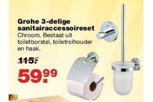 grohe 3 delige saniairaccessoireset