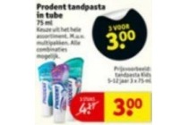 prodent tandpasta in tube