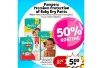 pampers premium protection of baby dry pants