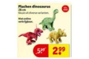 pluchen dinosaurus