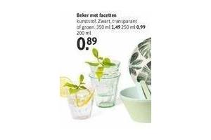 beker met facetten