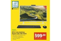 all in one desktop aspire c22 760 i7010