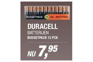 duracell batterijen budgetpack 12 pck