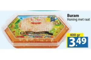 buram honing met raat