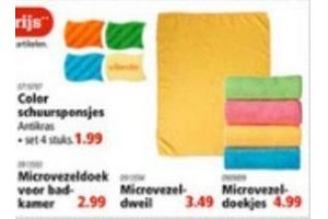 color schuursponjes microvezeldoeken microvezel dweil en microvezeldoekjes