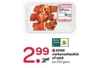 spar varkensshaslick of sate