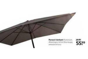 parasol vierkant