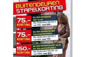 buitendeuren stapelkorting