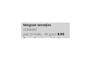 merguez worstjes