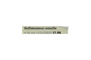 buffetemmer emaille 16cm