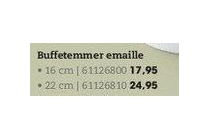 buffetemmer emaille 22cm