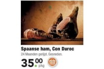 spaanse ham con duroc