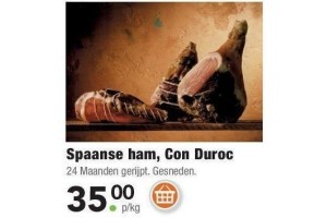 spaanse ham con duroc