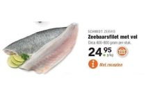 zeebaarsfilet met vel