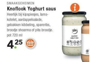 smaakgeheimen knoflook yoghurtsaus