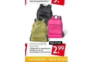 opvouwbare rugtas