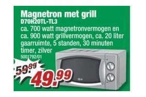 magnetron met grill