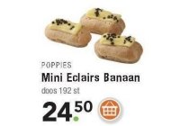 mini eclairs banaan