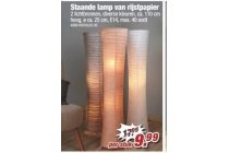 staande lamp van rijstpapier