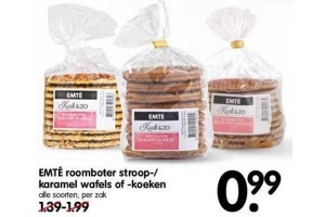 emte roomboter stroop karamel wafels of koeken