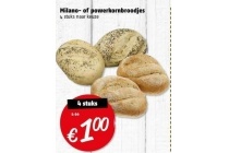 milano of powerkornbroodjes
