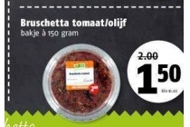 bruschetta tomaat olijf