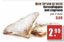 kersenflappen met slagroom nu eur2 99 per stuk