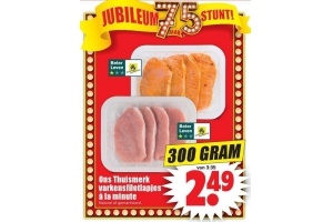 varkensfiletlapjes a la minute