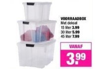 voorraadbox met deksel