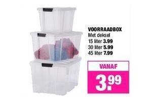 voorraadbox met deksel