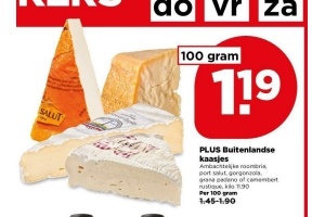 plus buitenlandse kaasjes