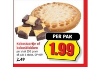 kokostaartje of kokosblokken