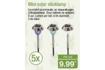 mini solar sticklamp